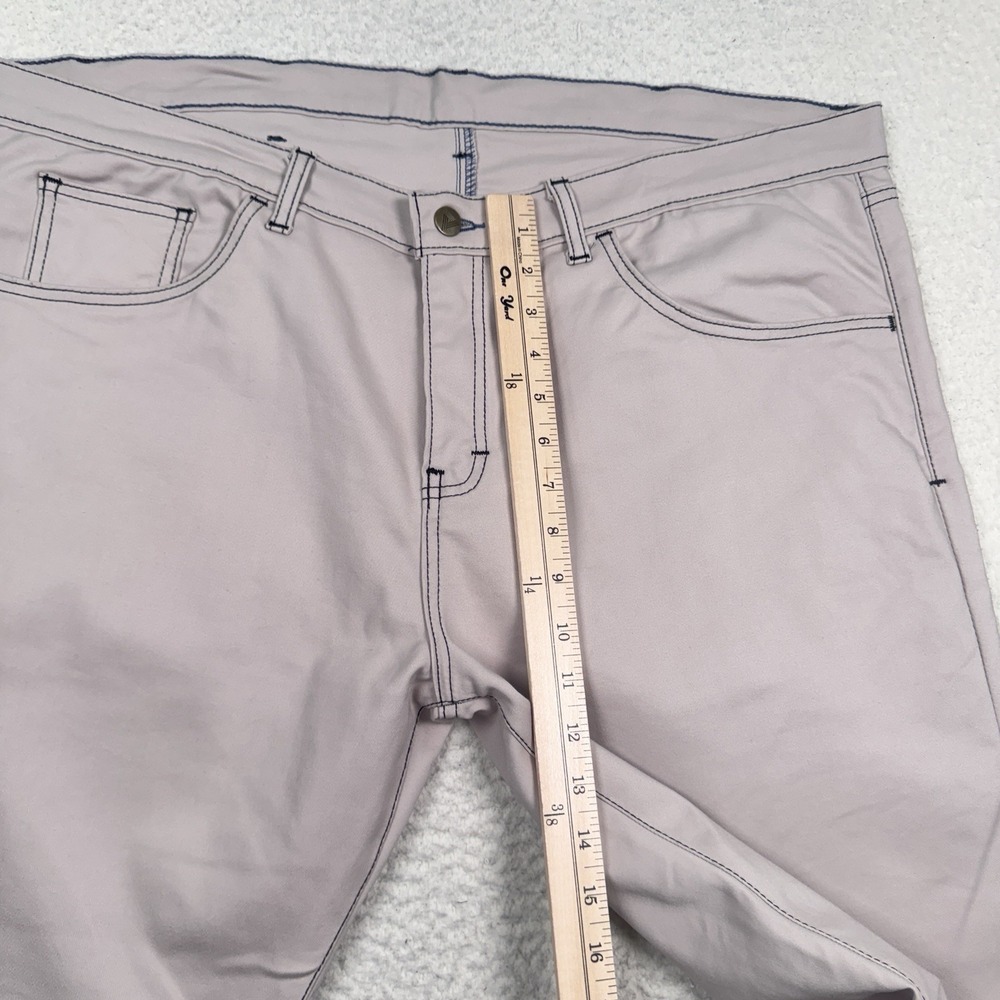 Blue Delta Pants Mens 42x29 5 Pocket Chino Stretch Contrast Custom Made USA - Picture 10 of 12